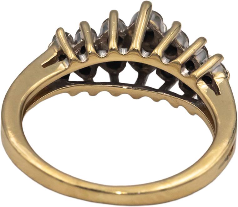 14k Yellow Gold Jewelry 0.35CT Round Cut Diamond Ring Size 4.5