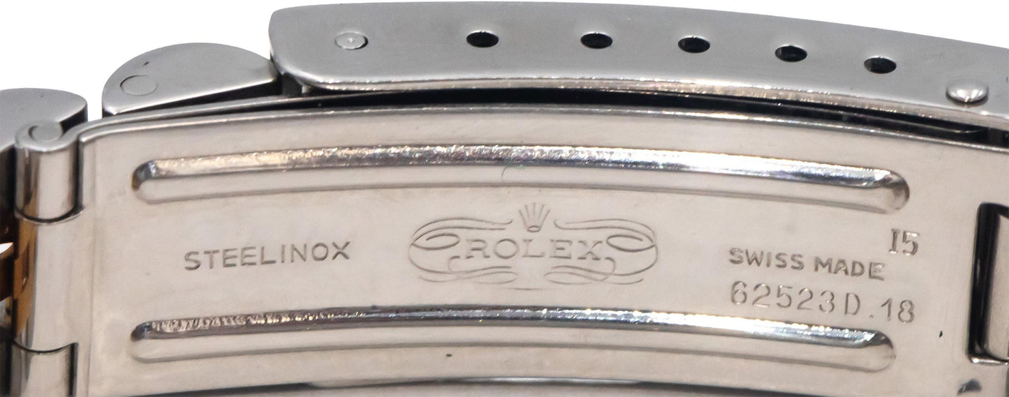ROLEX Stainless Steel & 18k Gold 69163 Lady-Datejust Custom Diamond Dial Watch
