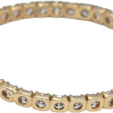 14k Yellow Gold Round Lab Grown Diamond Inside Out Hoop Earrings 5.0CT
