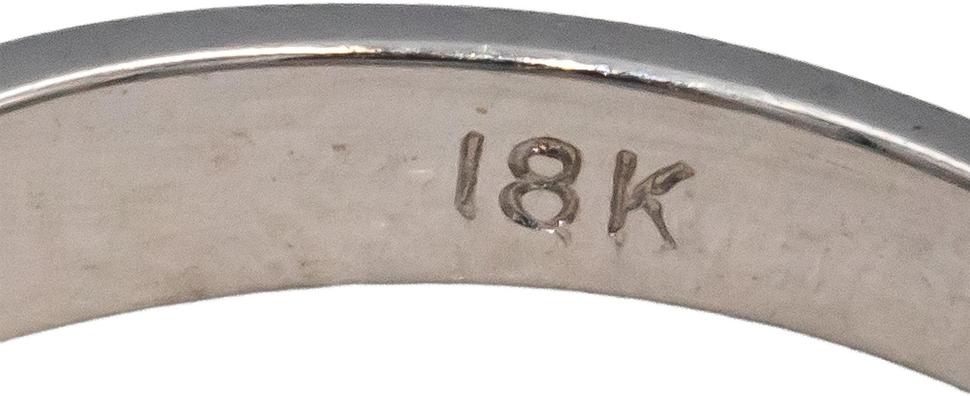 18k White Gold VS Round Diamond Four Stone Band Ring 0.64CT Size 6