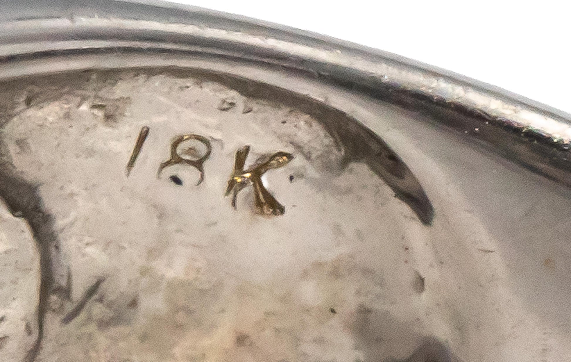 LE VIAN 18k White Gold White and Black Round Diamond Cluster Ring 1.0CT Size 7