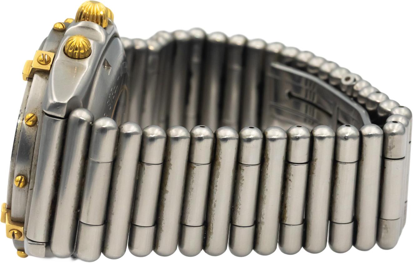 BREITLING 18k Gold Stainless Steel Chronomat 81950 Automatic Men's Watch w/ Box