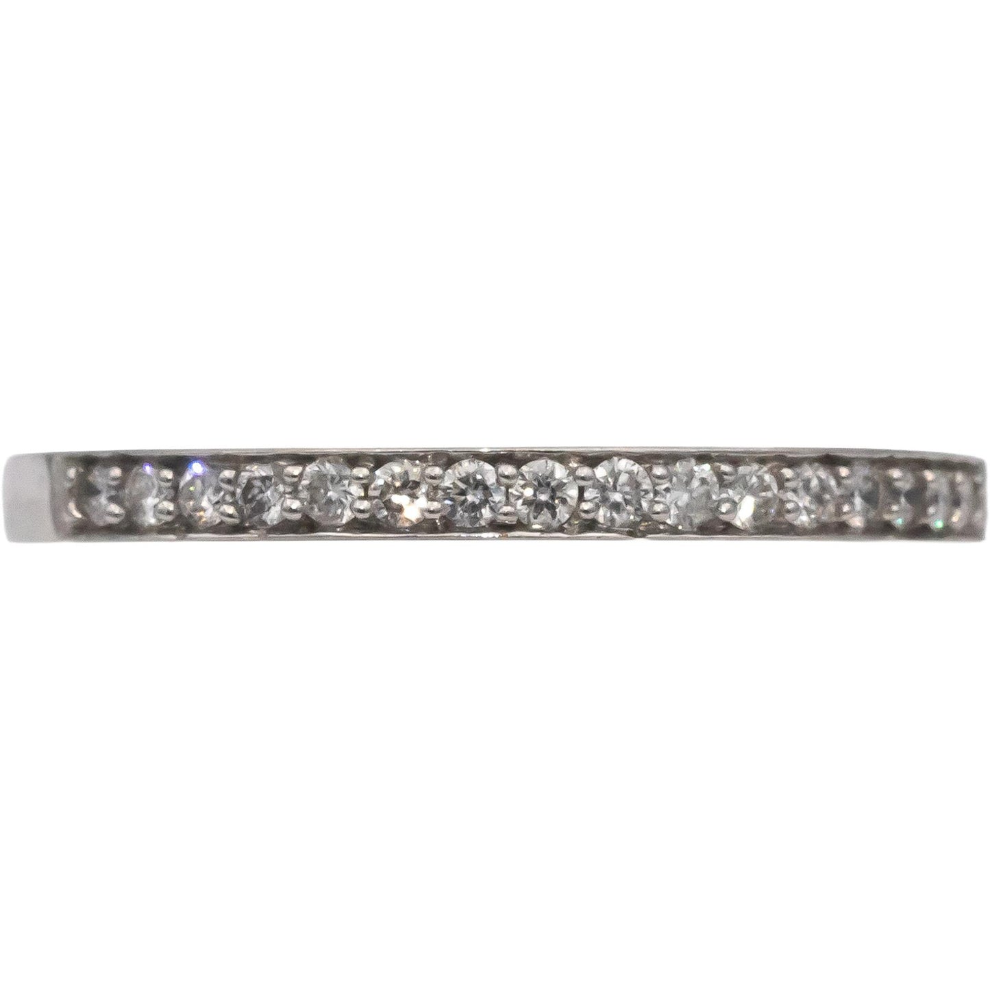 14k White Gold VS Round Channel Set Diamond Band Ring 0.25CT Size 7