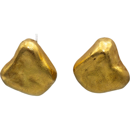 TIFFANY & CO. Vintage 18k Yellow Gold Nugget Clip-On Earrings