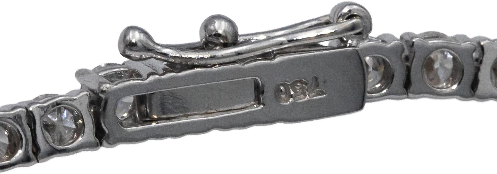 18k White Gold Round Diamond Tennis Necklace 10.70CT