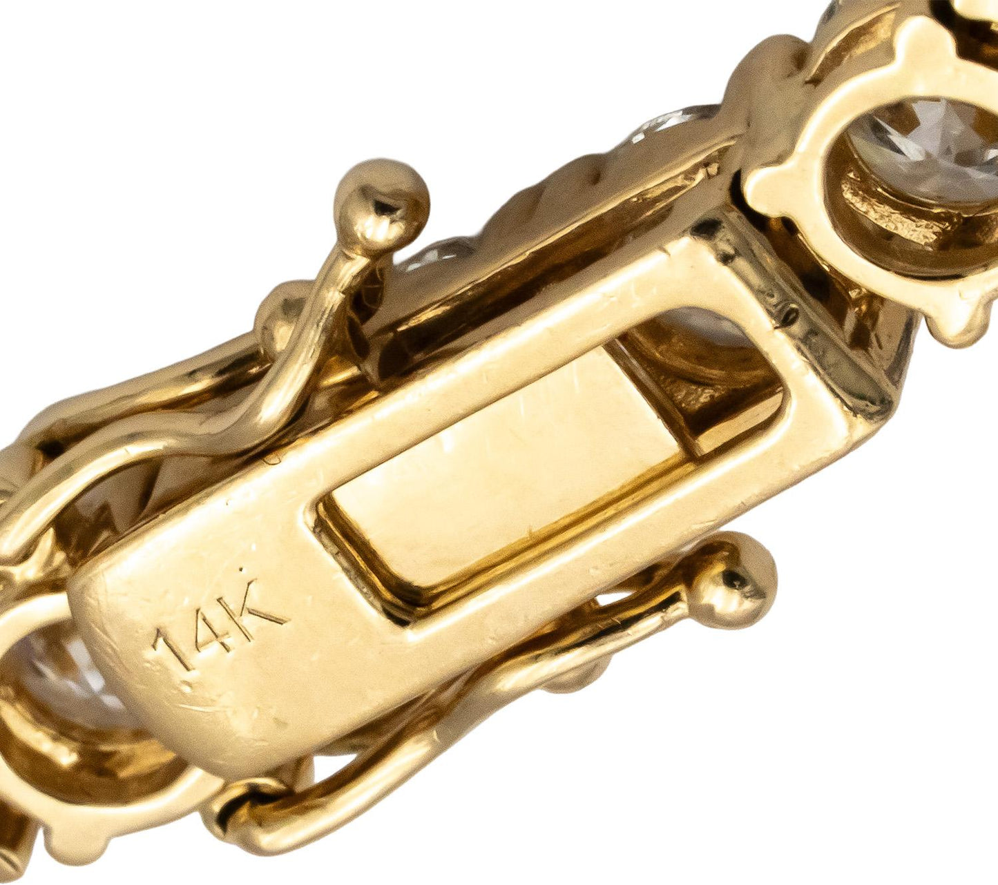 14k Yellow Gold Round Diamond Tennis Necklace 36.55CT