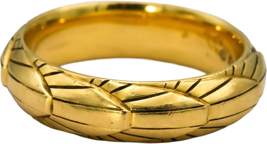 DAVID YURMAN 18k Yellow Gold Empire Band Ring Size 10.25