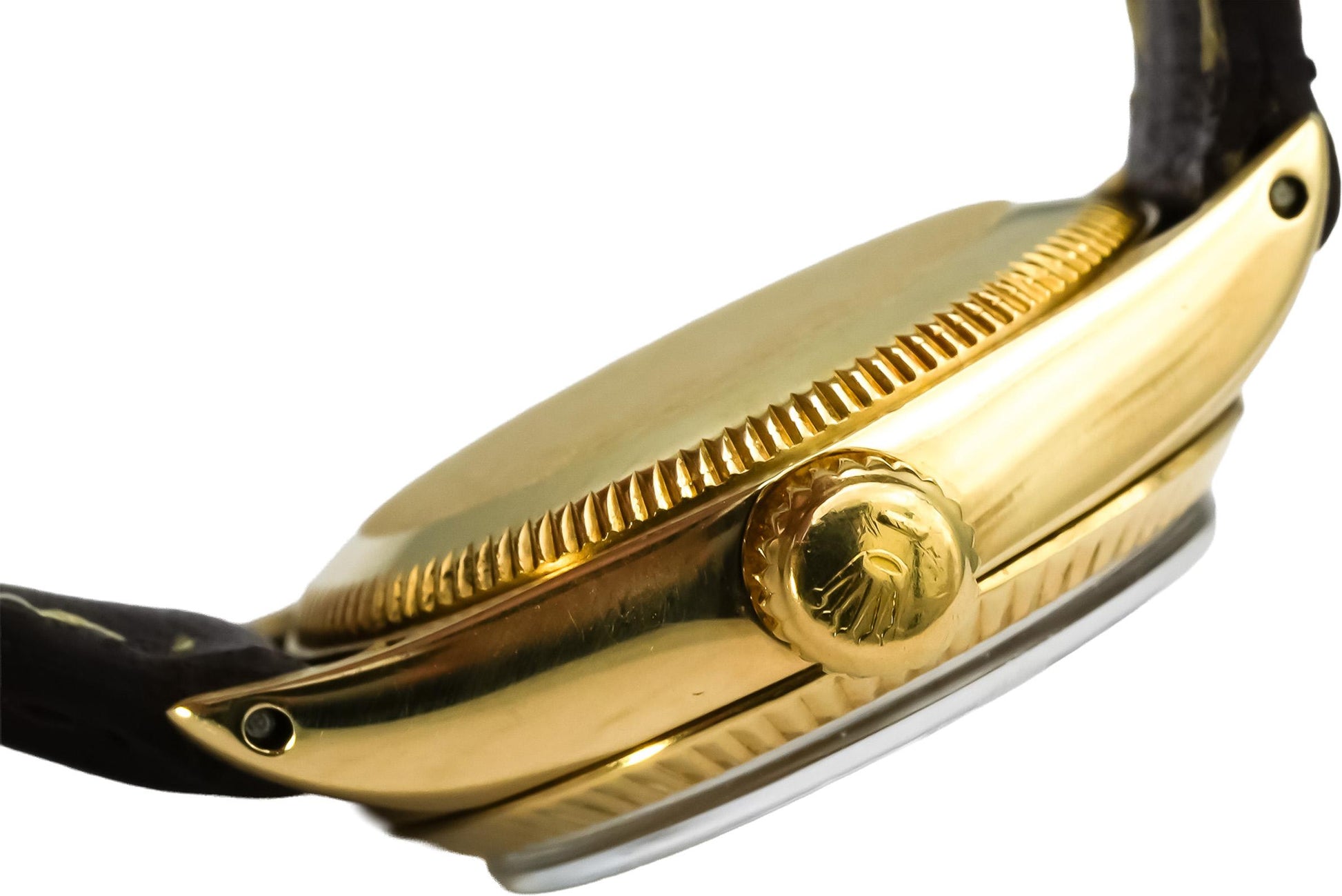 ROLEX Vintage 14k Yellow Gold Lady Oyster Perpetual Manual Winding Watch