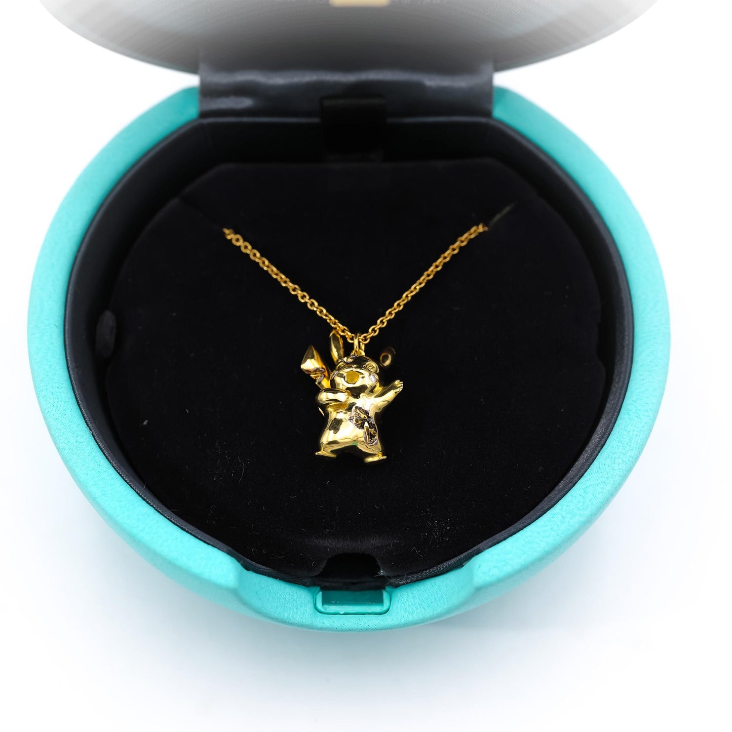 TIFFANY & CO. 18k Gold Arsham Studios Pokémon Pikachu Pendant Necklace w/ Box