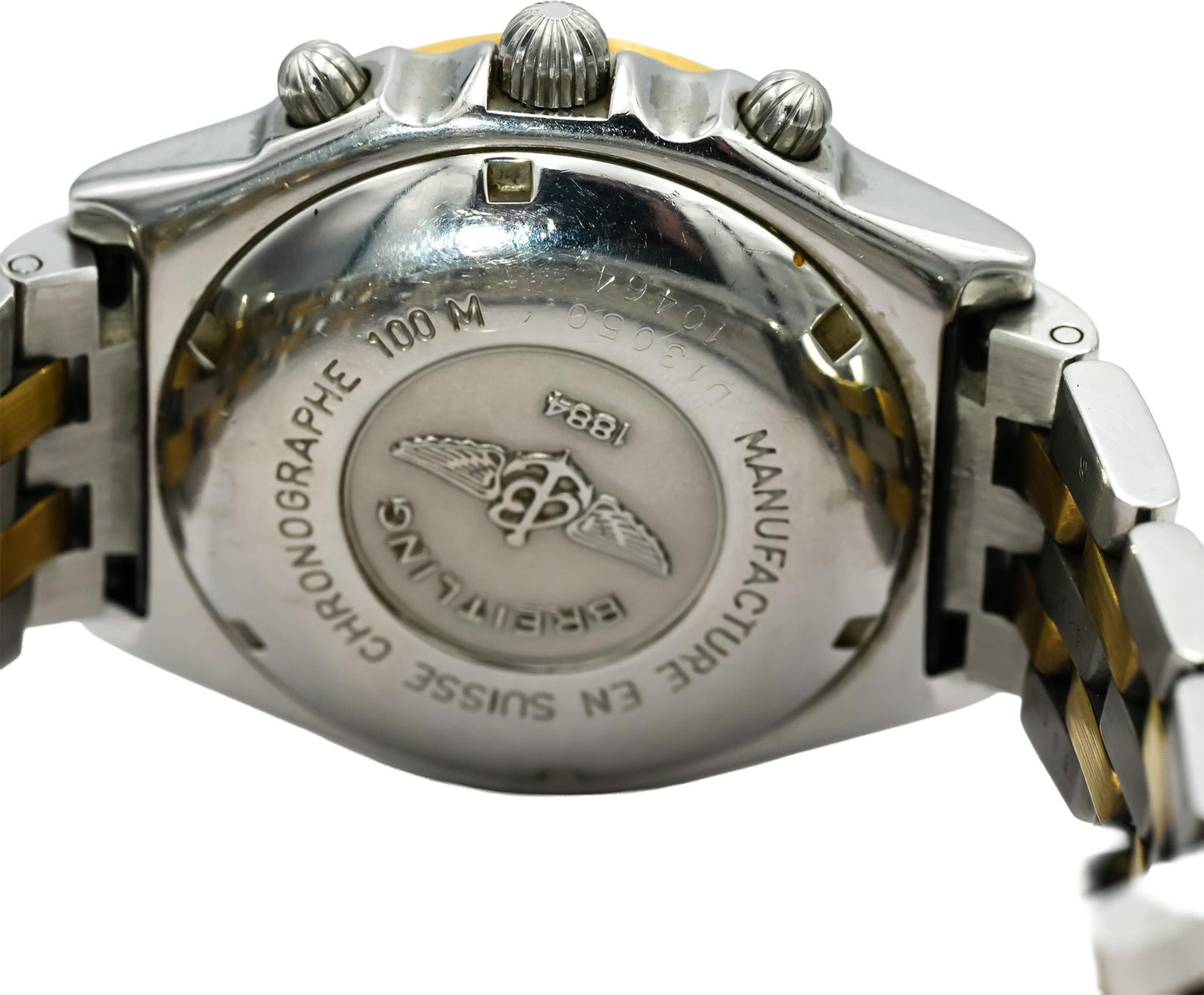 BREITLING 18k Gold Stainless Steel Chronomat Vitesse Automatic Watch D13050