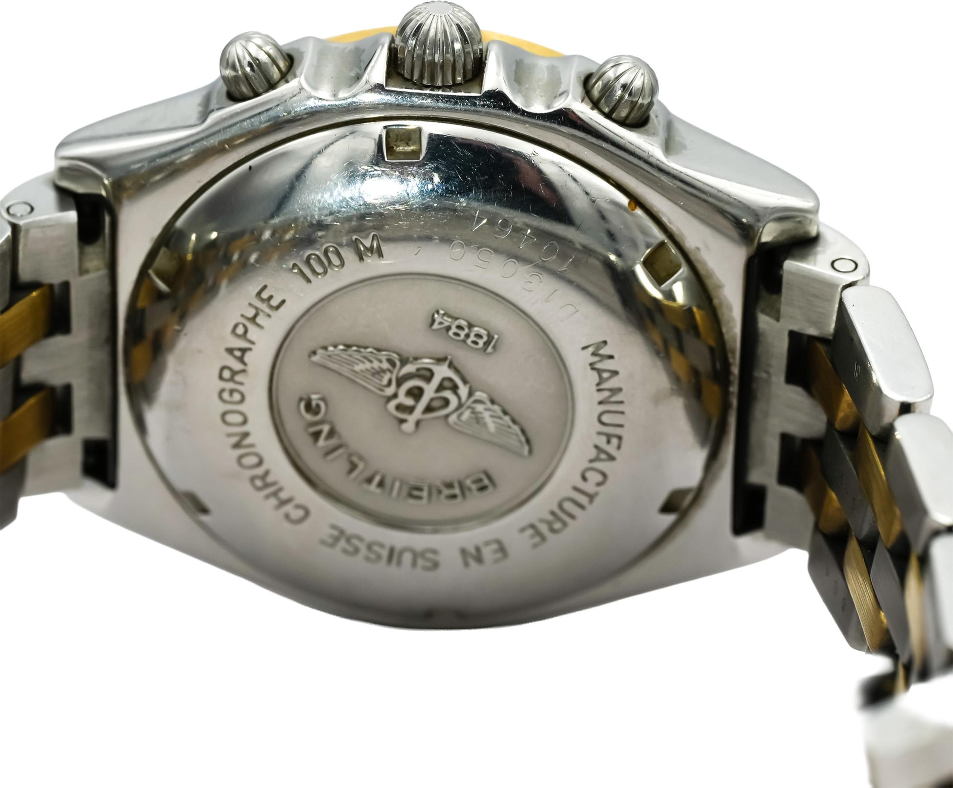 BREITLING 18k Gold Stainless Steel Chronomat Vitesse Automatic Watch D13050