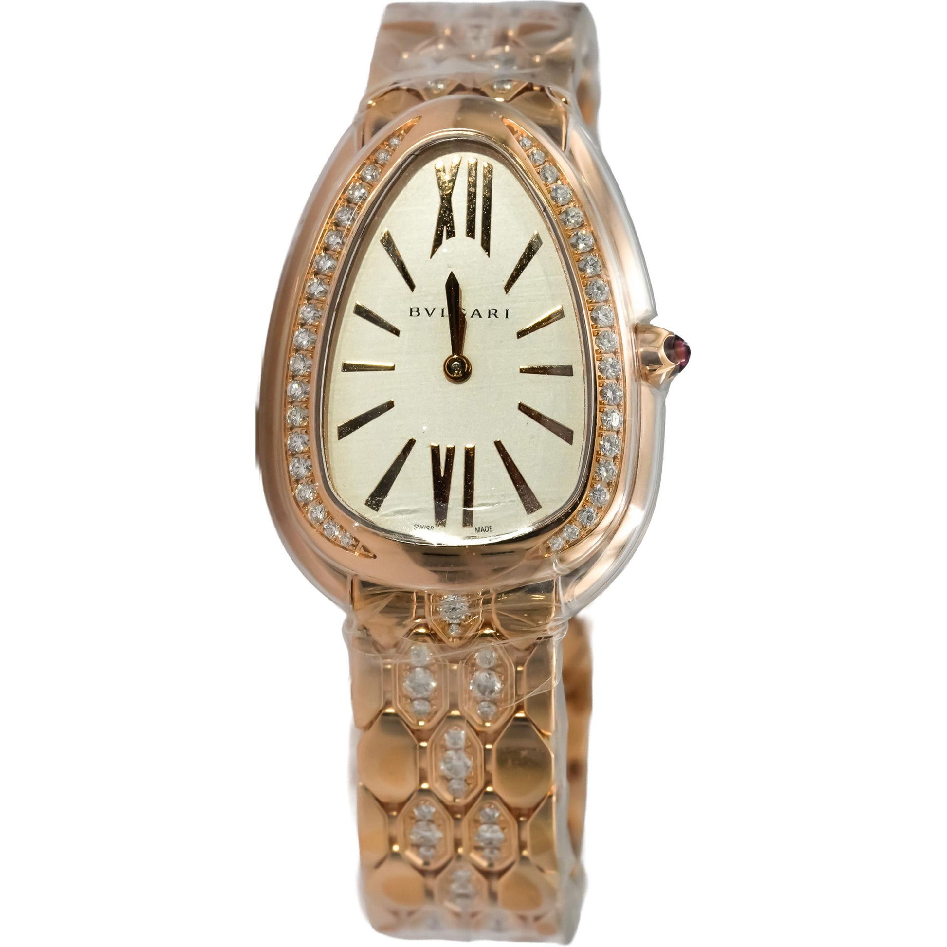 BVLGARI 18k Rose Gold Serpenti Seduttori All Factory Ladie's Watch w/ B & P $55k