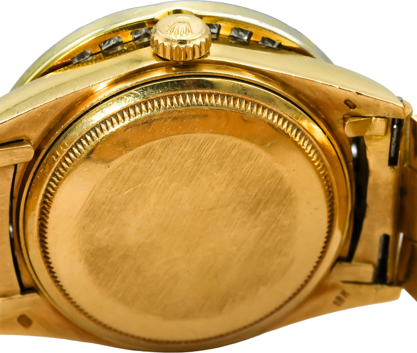 ROLEX 18k Gold Day-Date 36 Custom Diamond Bezel & Dial Watch 5.0CT Ref. 18038