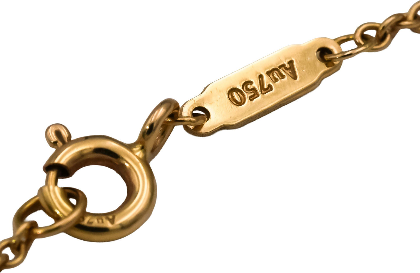 TIFFANY & CO. 18k Yellow Gold Knot Pendant Necklace