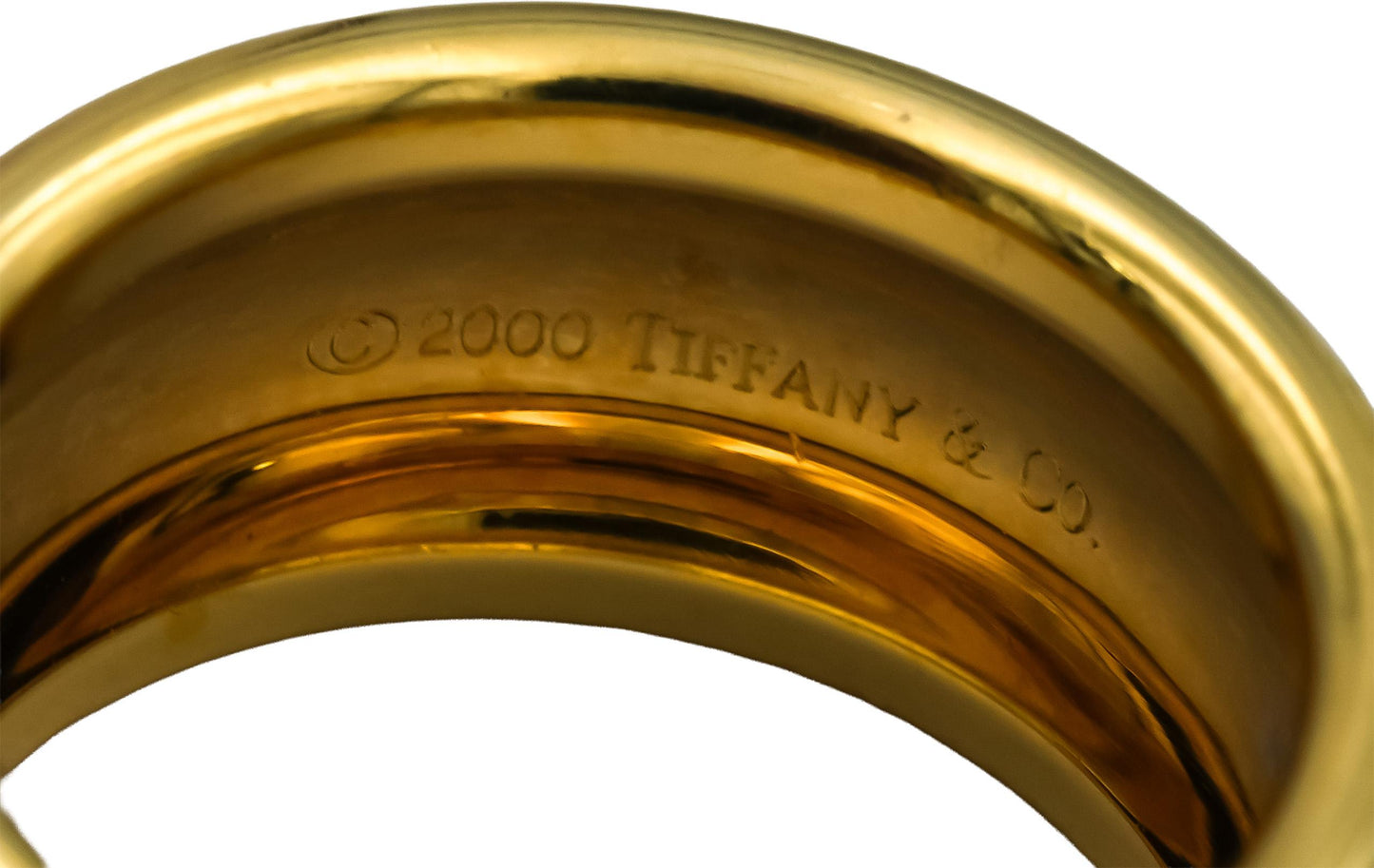 TIFFANY & CO. Vintage 18k Yellow Gold VS Diamond Flower Ring 0.24CT Size 5.75