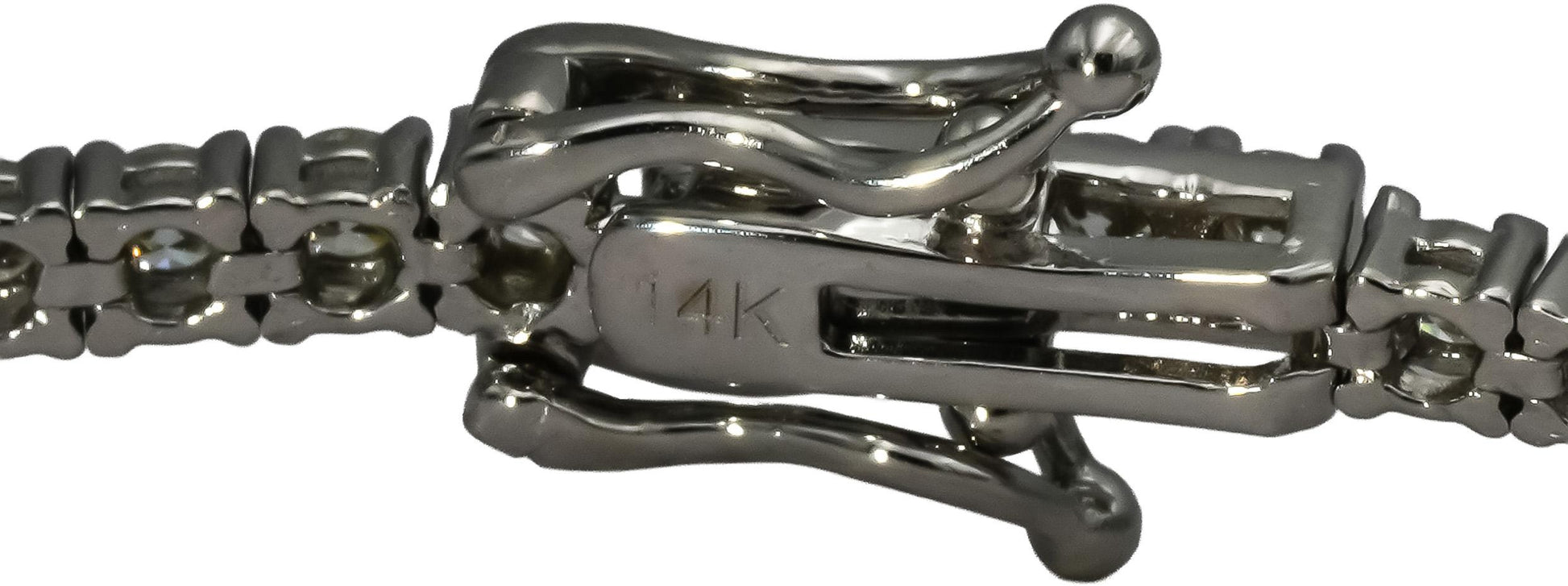 14k White Gold Round Diamond Tennis Bracelet 2.75-3.0CT 65 Pieces