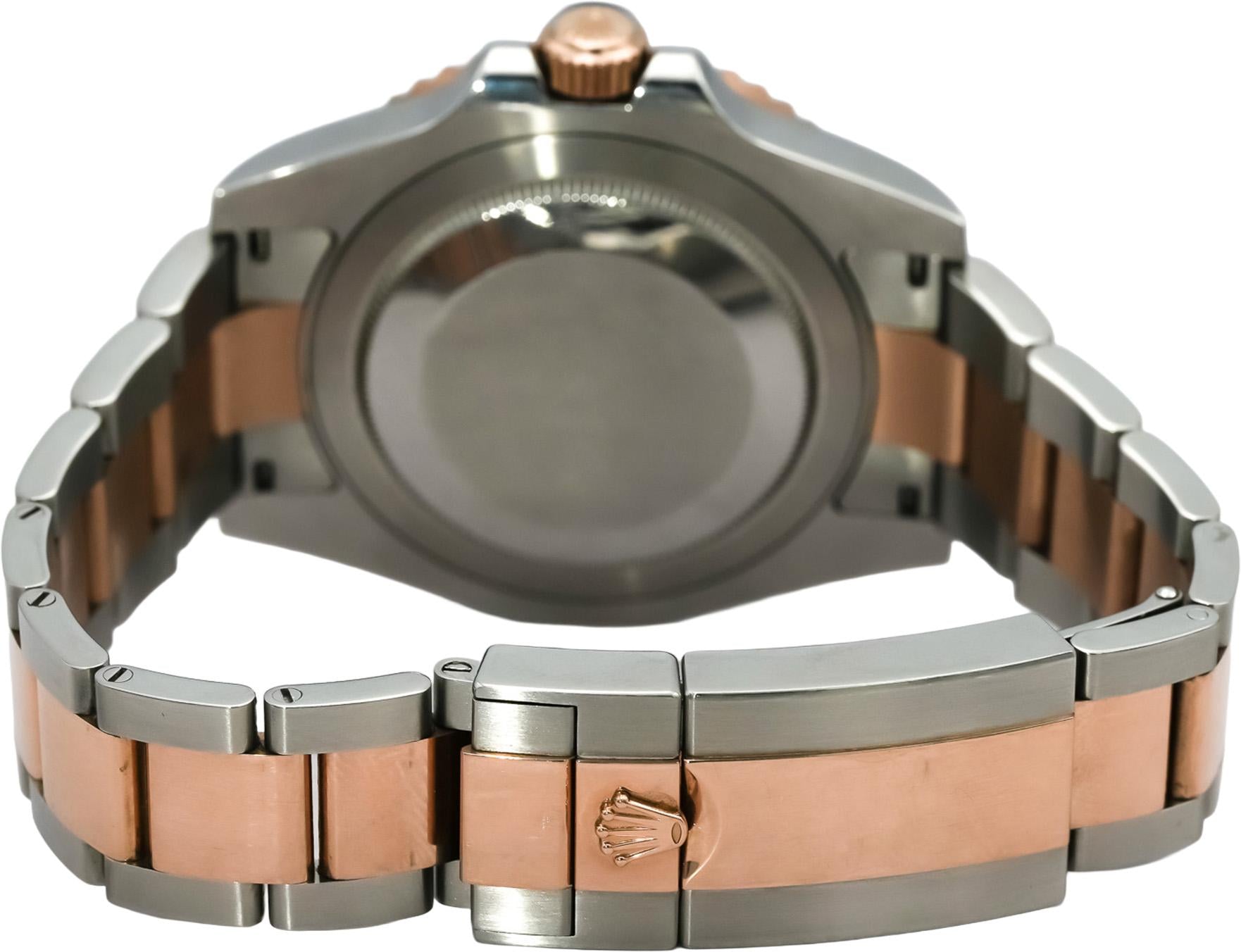 ROLEX 18k Rose Gold Stainless Steel GMT-Master II "Root Beer" Watch 126711CHNR