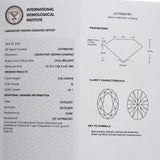 IGI 14k Yellow Gold VS1/G Oval Lab-Grown Diamond Solitaire Ring 2.56CT Size 5.75