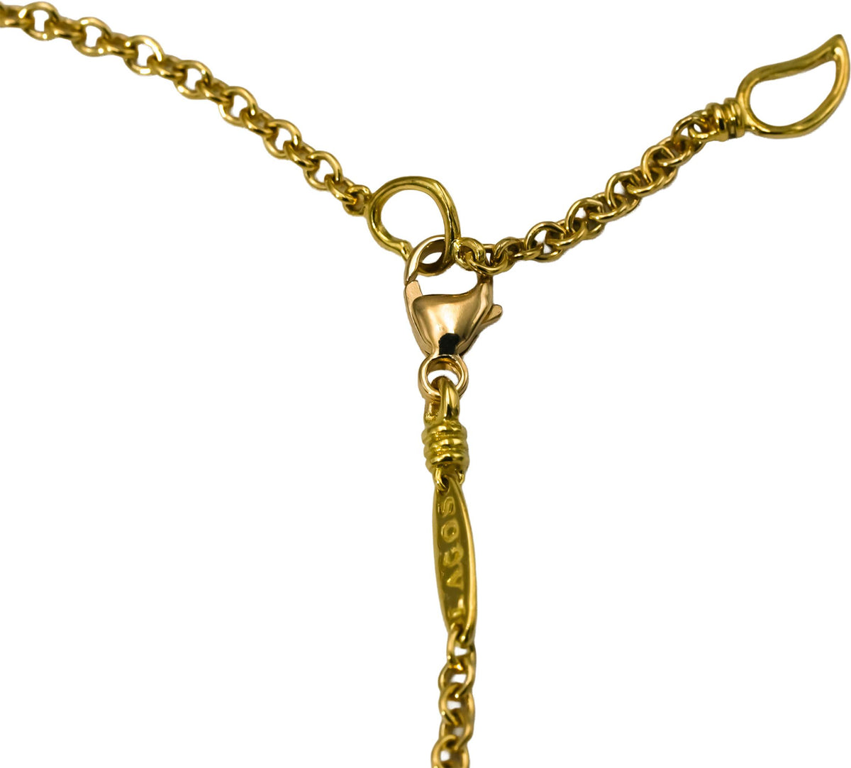 LAGOS 18k Yellow Gold Covet Three Station Round Onyx Bracelet
