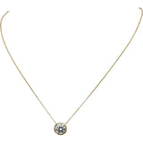 14k Yellow Gold VS Round Lab-Grown Diamond Solitaire Pendant Necklace 1.57CT