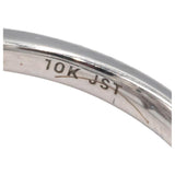 10K White Gold Double Star By Pass Pave Diamond Crossover Ring 0.75CT Size 7