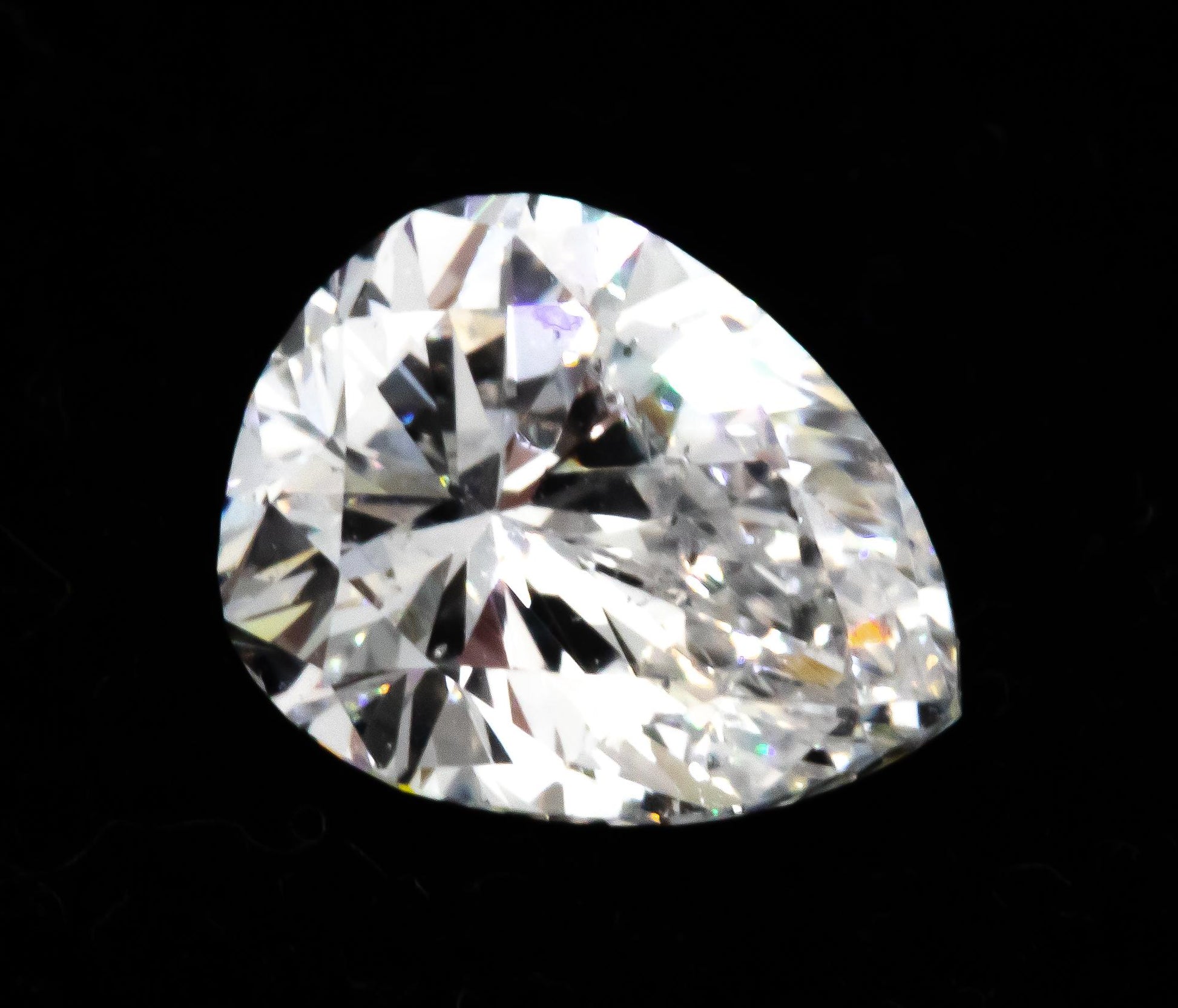 GIA Certified SI2/D Pear Brilliant Cut Loose Diamond w/ Report 0.95CT