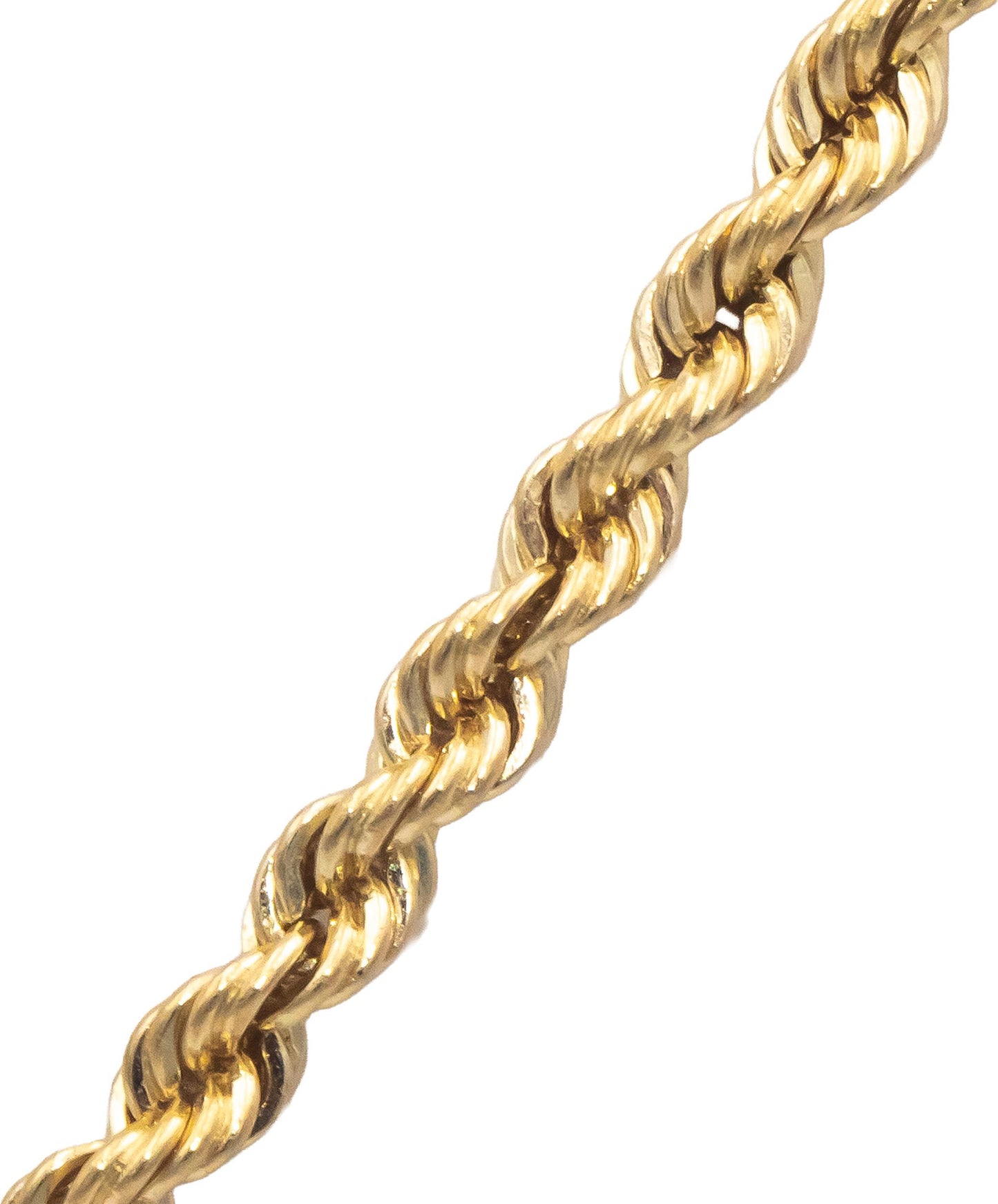 14k Yellow Gold Jewelry 18.25" Long/3.0mm Wide Twisted Rope Chain Necklace