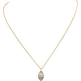 IGI Certified 14k Gold VS1/E Marquise Lab-Grown Diamond Pendant Necklace 2.09CT