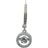 14k White Gold Jewelry Round Diamond Dangle Earrings 1.0CT