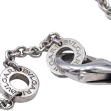 BVLGARI VS Round Diamond 18k White Gold Pendant Necklace .15CT w/ Box