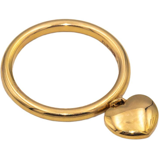 CHOPARD 18k Rose Gold Chopardissimo Heart Charm Ring Size 55 w/ Papers