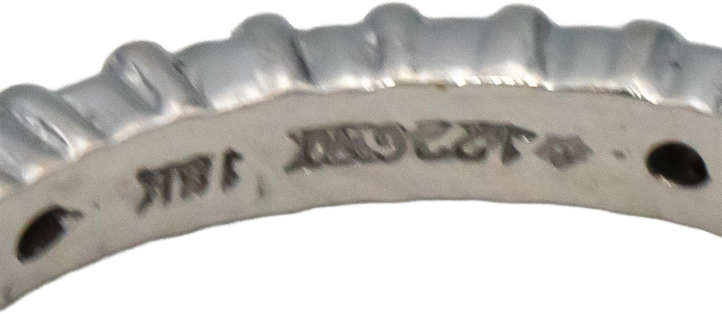 ROBERTO COIN 18k White Gold VS Round Diamond Inside Out Hoop Earrings 1.50CT