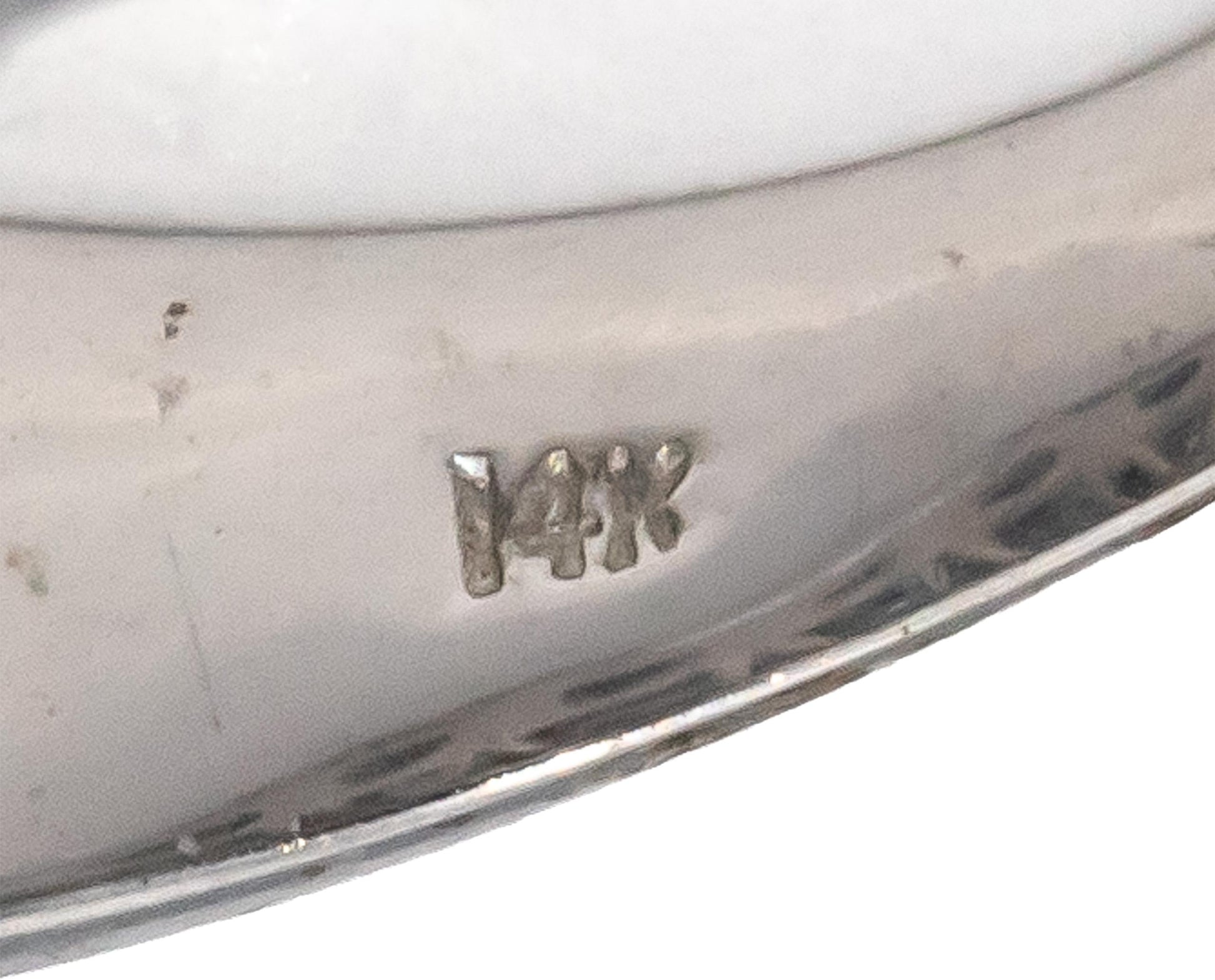 14k White Gold White and Blue Diamond Cluster Cocktail Ring 1.50CT Size 7