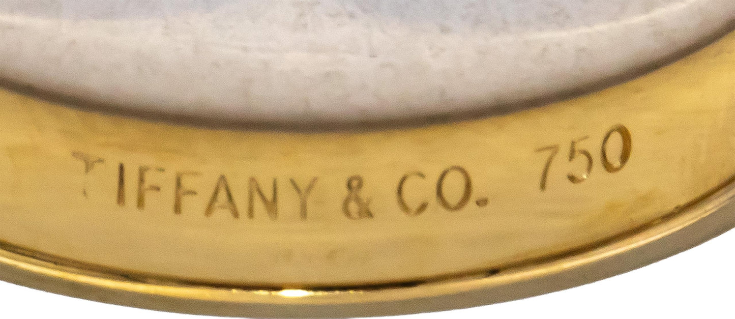 TIFFANY & CO. 18k Yellow Gold Atlas Band Ring Size 7.5
