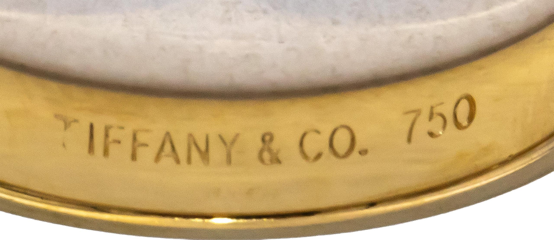 TIFFANY & CO. 18k Yellow Gold Atlas Band Ring Size 7.5