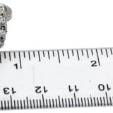 GIA 18k White Gold Lab-Grown Sapphire & Diamond Ring 11.0CT Size 6.75