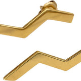 TIFFANY & CO. Vintage 18k Yellow Gold Paloma Picasso Zig Zag Stud Earrings