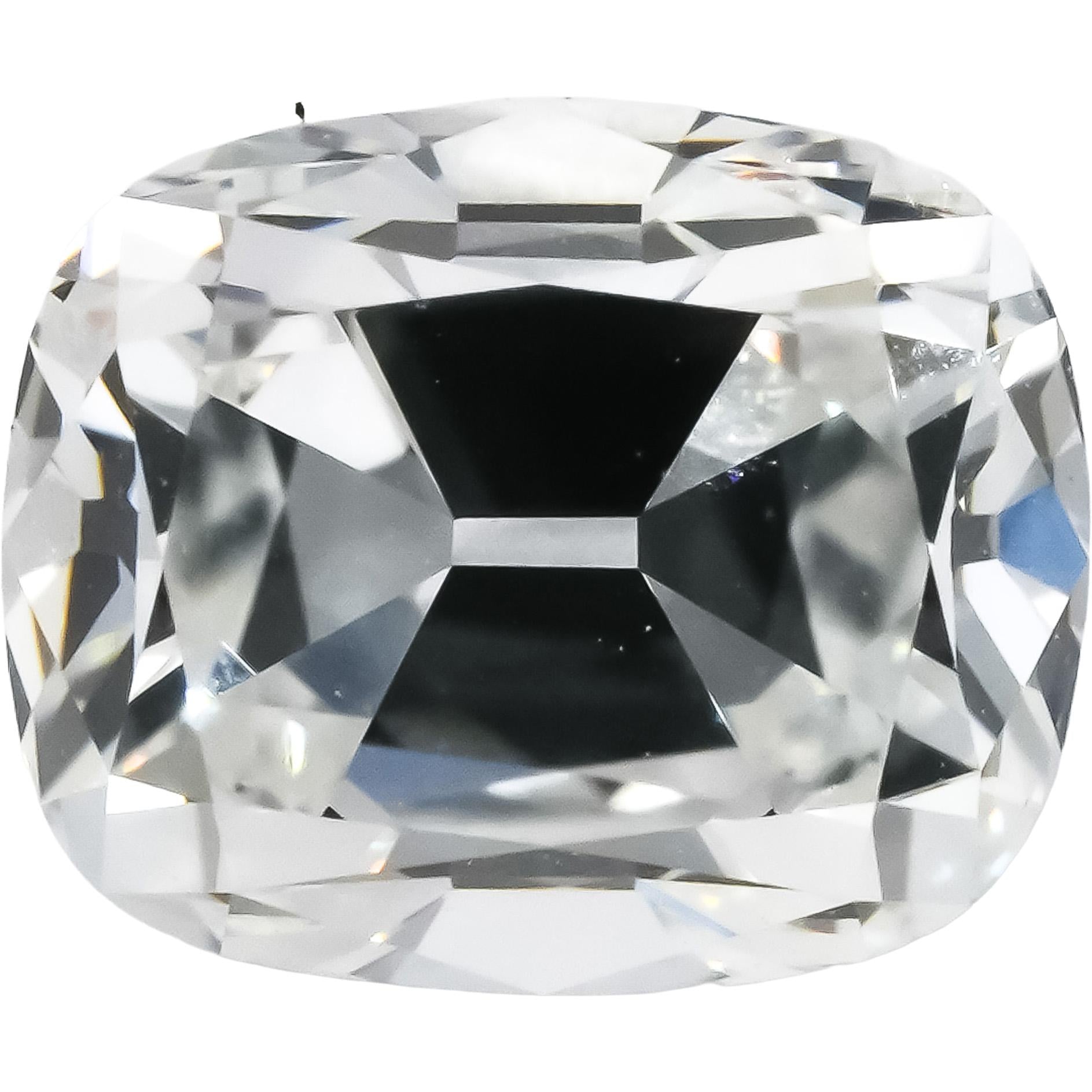 GIA Certified VS1 Clarity E Color Old Mine Cut Diamond Loose Stone 1.02CT