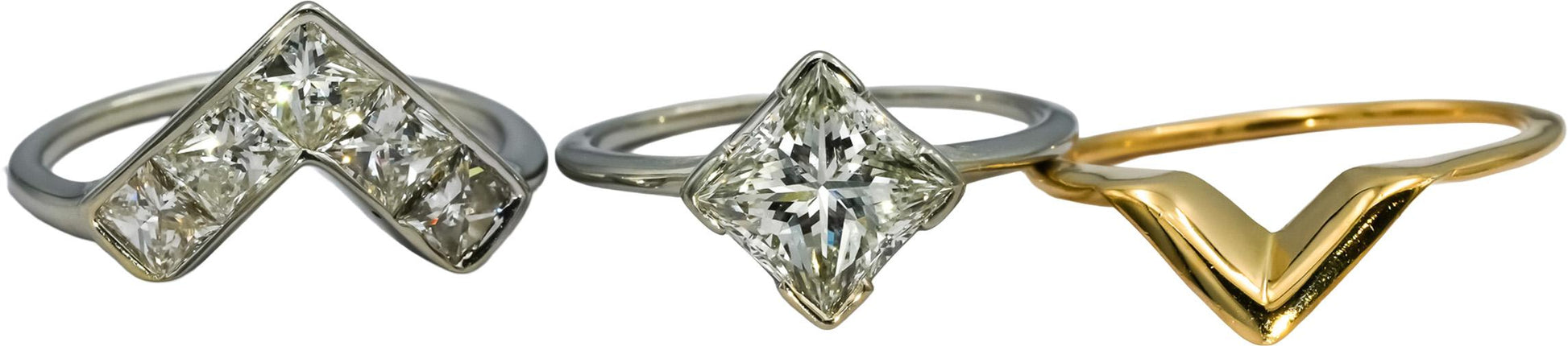 18k & 20k White Yellow Gold VS Diamond Bridal Band Engagement Ring Set 5.50CT