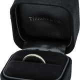 TIFFANY & CO. 950 Platinum VS Diamond Novo Band Ring 0.16CT Size 5.5 w/ Box
