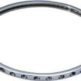 14k White Gold Round Diamond Inside Out Hoop Earrings 1.50CT