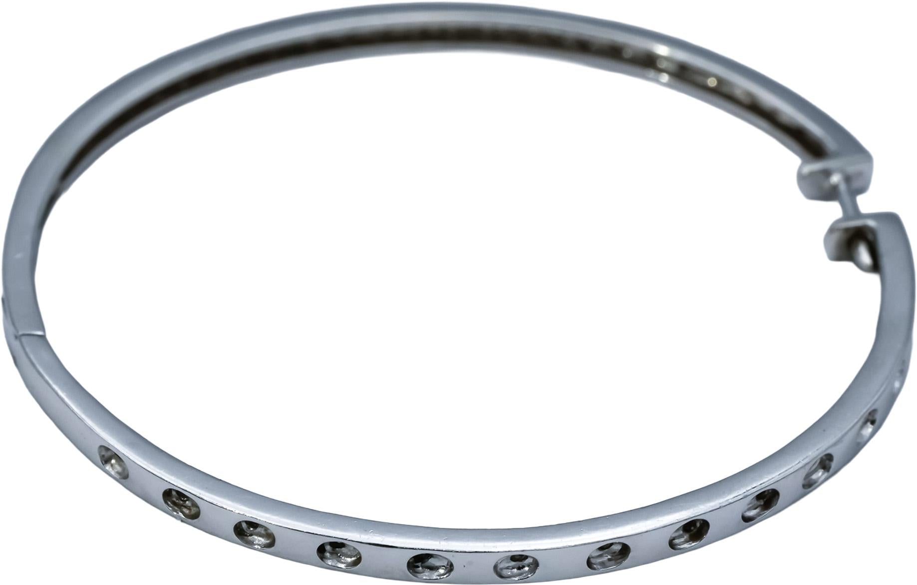 14k White Gold Round Diamond Inside Out Hoop Earrings 1.50CT