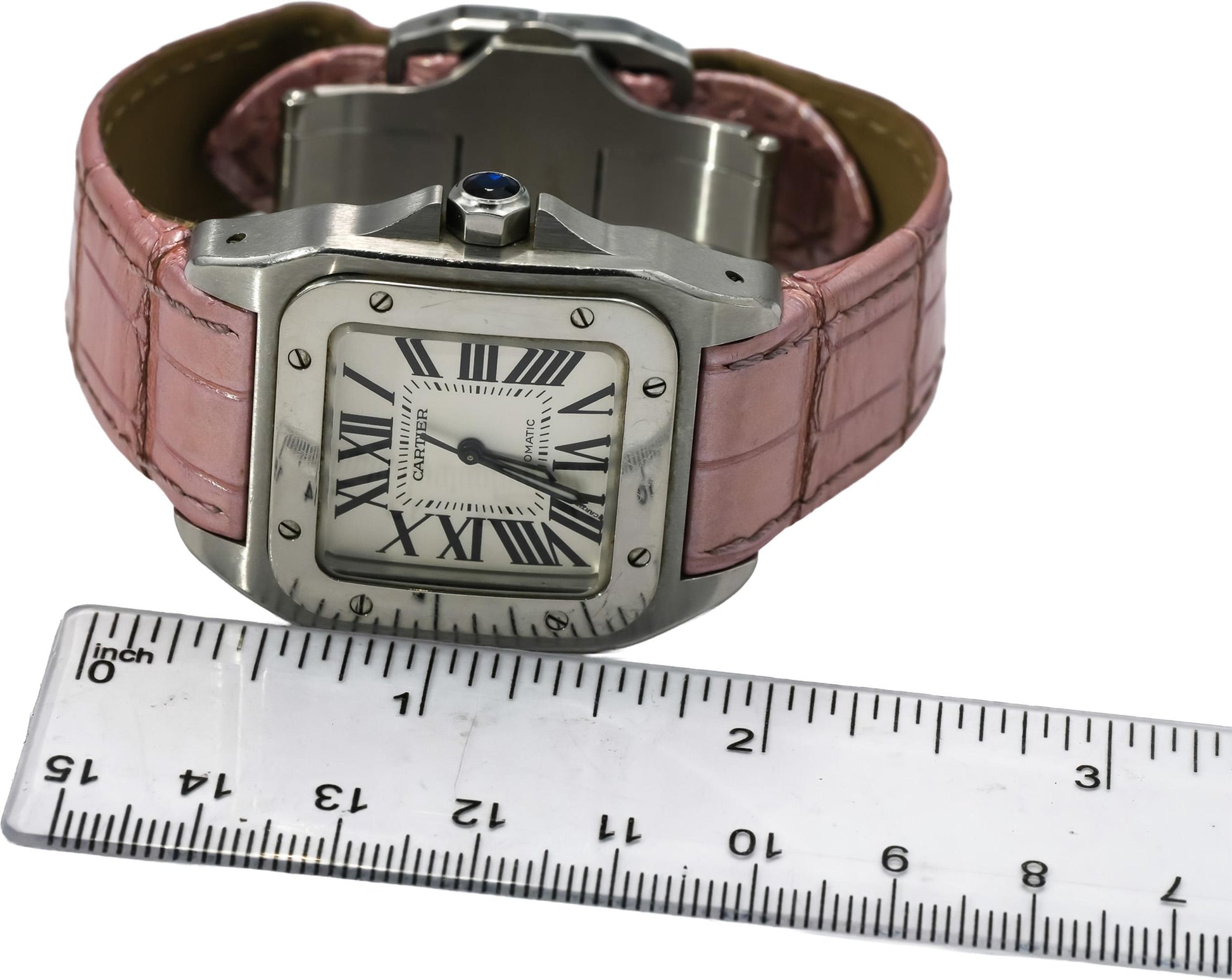 CARTIER Stainless Steel Santos 100 34mm Automatic Watch Ref. 2878