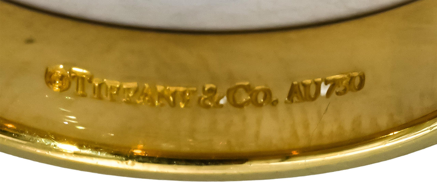 TIFFANY & CO. 18k Yellow Gold 4.6mm Wide Band Ring Size 8.75