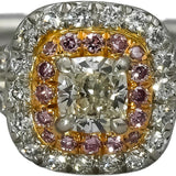 TIFFANY & CO. Platinum & 18k Gold Lucida Diamond Soleste Ring .63CT
