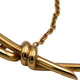 TIFFANY & CO. 18k Yellow Gold Knot Pendant Necklace