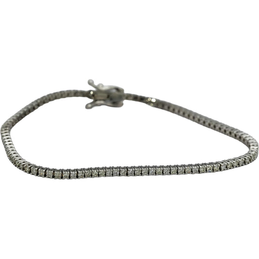 14k White Gold VS Round Diamond Tennis Bracelet 1.60CT