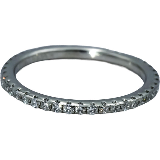 Platinum VS Round Diamond Eternity Band Ring 0.40CT Size 6