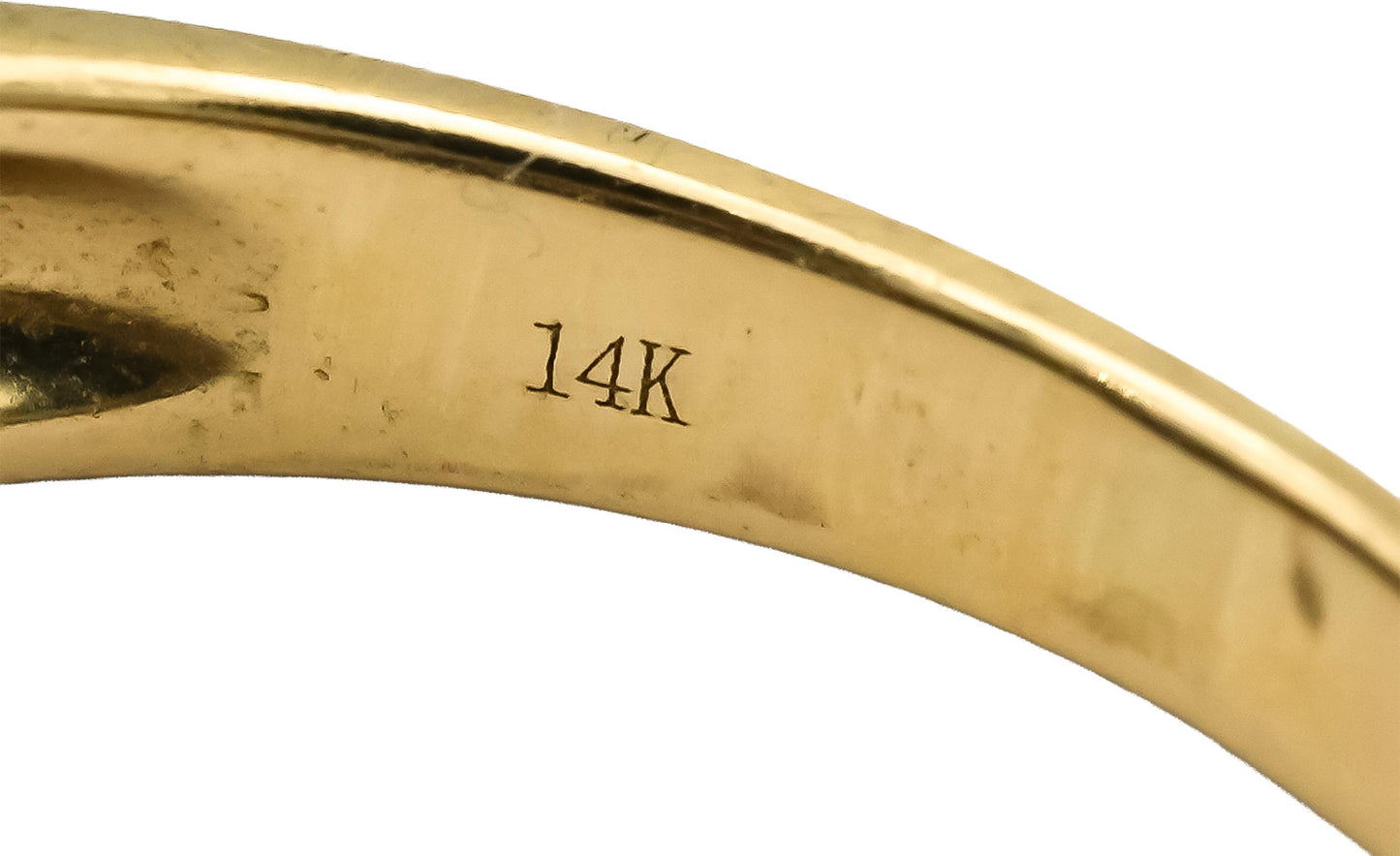 14k Yellow Gold Diamond and Sapphire Band Ring 1.10CT Size 5.75