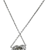 14k White Gold VS Heart Cut Lab-Grown Diamond Solitaire Pendant Necklace 2.98CT